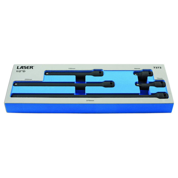 Laser Impact Extension Bar Set 1/2"D 5pc 7373 Laser - Town Tools 