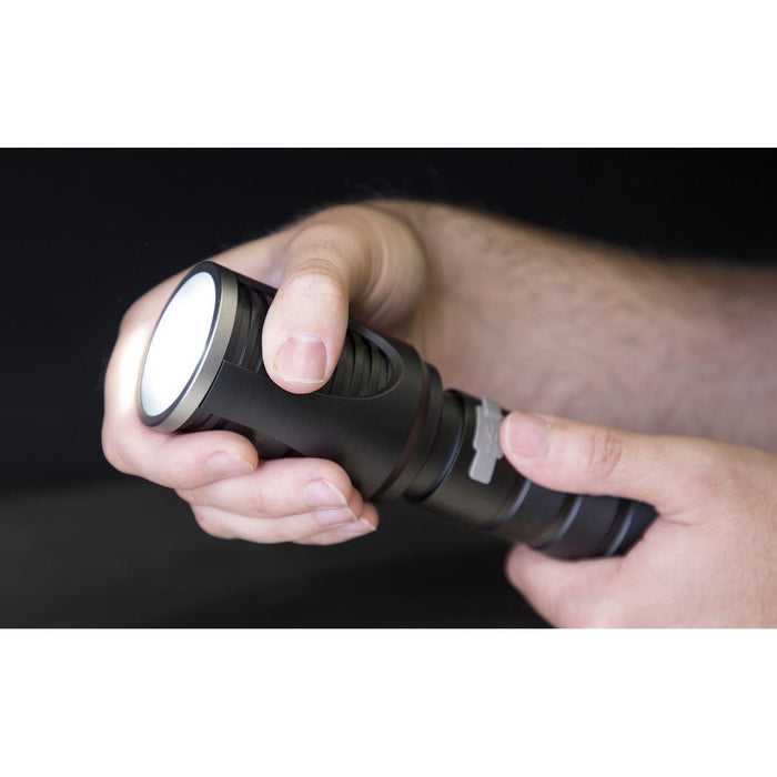 Sealey Aluminium Torch 60W COB LED Adjustable Focus Rechargeable with USB Port Sealey - Town Tools 