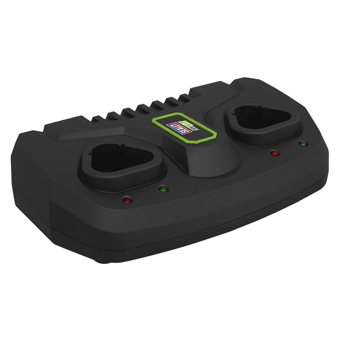 Sealey Fast Charge Dual Battery Charger for 10.8V SV10.8 Series CP108VMC2 Sealey - Town Tools 