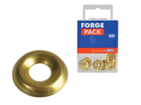 ForgeFix Screw Cup Washer Brass No.8 ForgePack 20