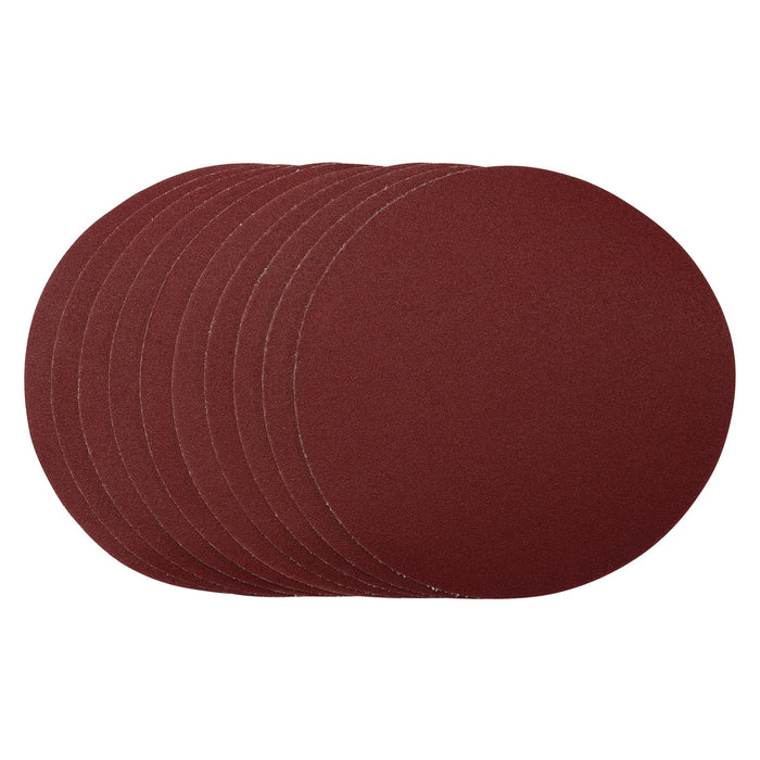 Draper Sanding Discs, , Hook & Loop, 120 Grit, (Pack of 10) 150-180mm
