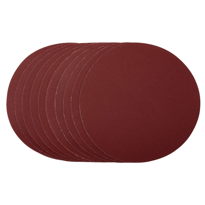Draper Sanding Discs, , Hook & Loop, 240 Grit, (Pack of 10) 150-180mm