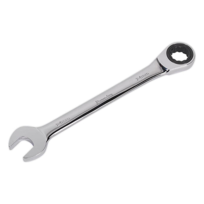 Sealey Ratchet Combination Spanner 24mm RCW24 Sealey - Town Tools 