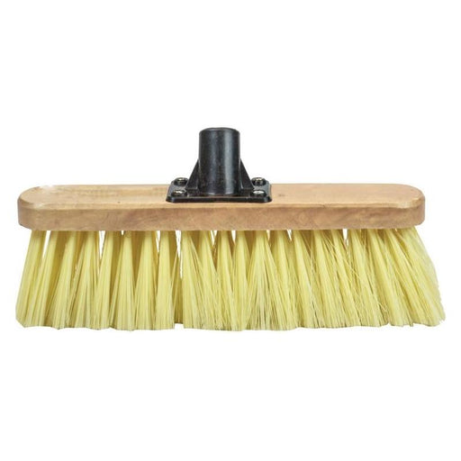 Faithfull Soft Cream PVC Bristle Broom Head 300mm (12in) Threaded Socket Faithfull - Town Tools
