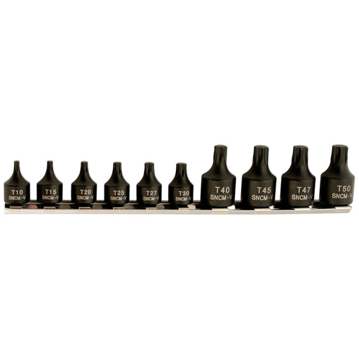 Laser Low Profile Star Socket Bit Set 1/4"D, 3/8"D 10pc 5664 Laser - Town Tools 