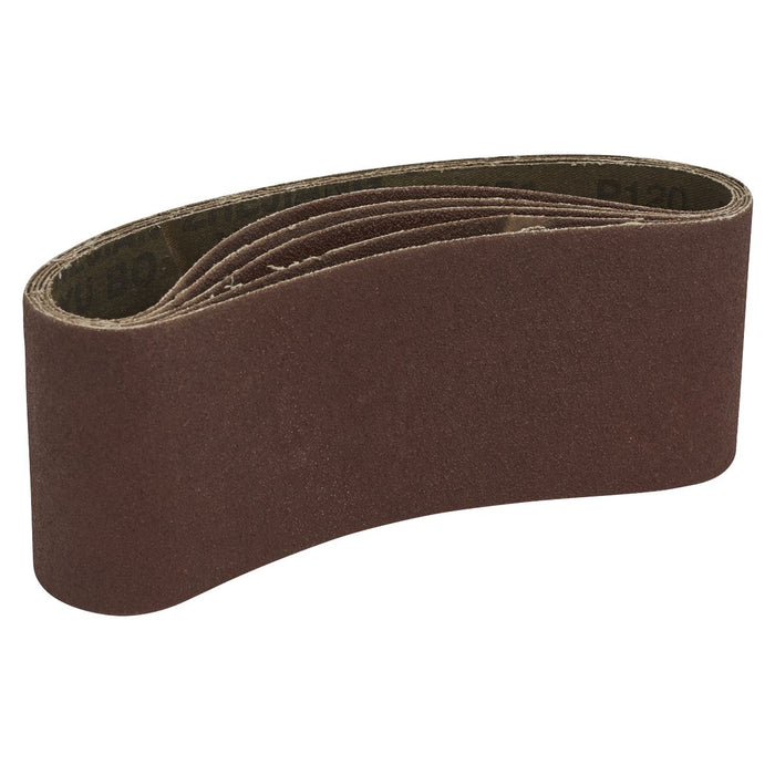 Sealey 76 x 457mm Sanding Belt 120Grit - Pack of 5 SB120457 Sealey - Town Tools 