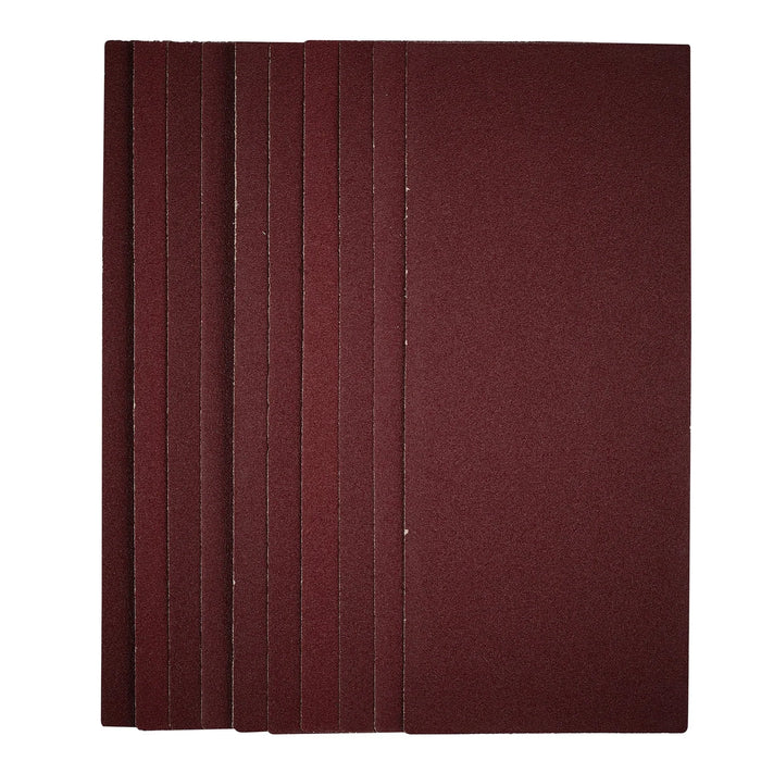 Draper 1/2 Sanding Sheets, 115 x 280mm, 80 Grit (Pack of 10) - SSA6