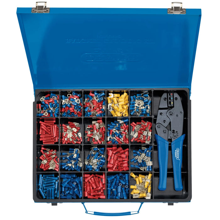 Draper Expert Ratchet Crimping Tool And Terminal Kit, 220mm - CT-K/PRO