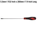 Teng Tools Flat Screwdriver 1.0 x 5.5 x 200mm M Teng Tools - Town Tools 