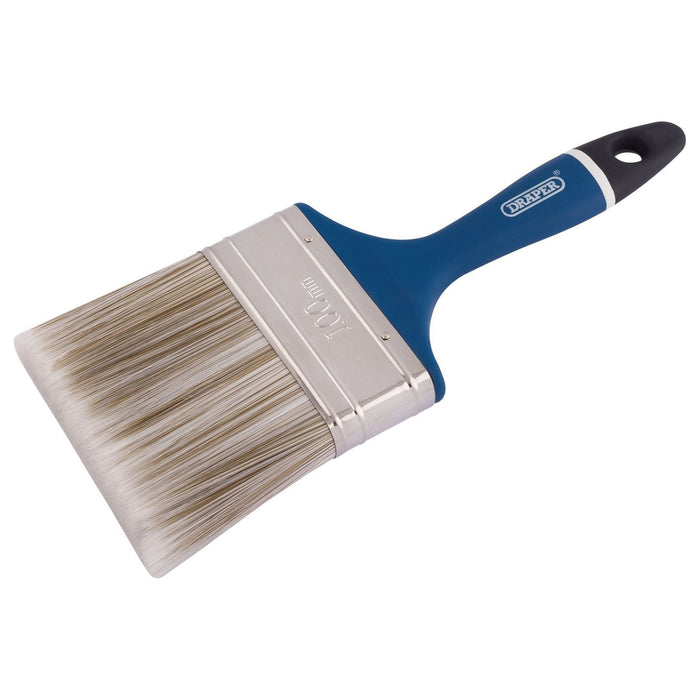 Draper Soft Grip Handle Paint-Brush, 100mm, 4" 82494 Draper - Town Tools 