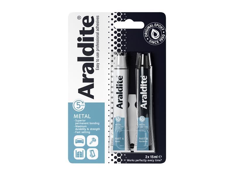 Araldite Steel Epoxy 2 x 15ml Tubes Araldite� - Town Tools