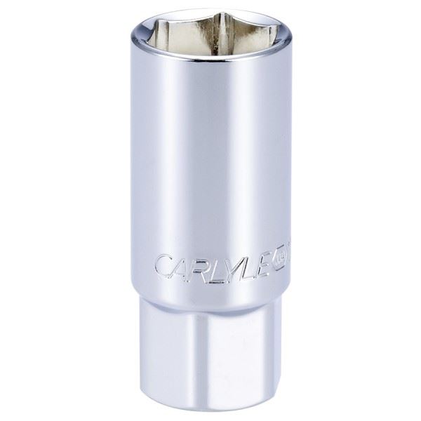 Carlyle Tools Socket - Spark Plug Sae - Rubber Insert Standard - 1/2In.
