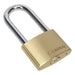 Sealey Brass Body Padlock Long Shackle 50mm PL102L Sealey - Town Tools 