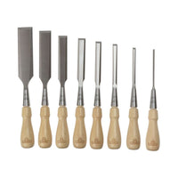 Stanley® Hand Tools Sweetheart Socket Chisel Set, 8 Piece: 3 6 8 12 15 18 25 & 32mm