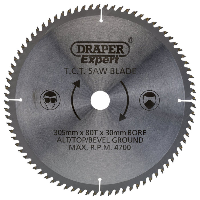 Draper TCT Saw Blade, 305 x 30mm, 80T 38152 Draper - Town Tools 