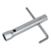 Sealey Double End Long Reach Spark Plug Box Spanner 17/21mm with L-Bar MS158 Sealey - Town Tools 