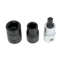 Laser Pentagon Socket & Bit Set 3pc 4512