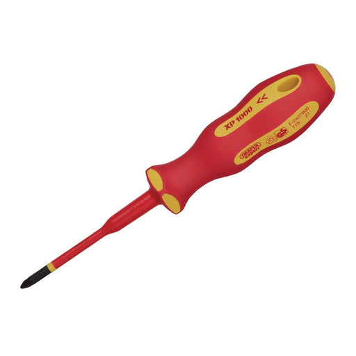 Draper XP1000 VDE Slimline PZ Type Screwdriver, No.1 x 80mm 02165 Draper - Town Tools 