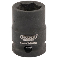 Draper Expert HI-TORQ 6 Point Impact Socket, 3/8" Sq. Dr., 14mm