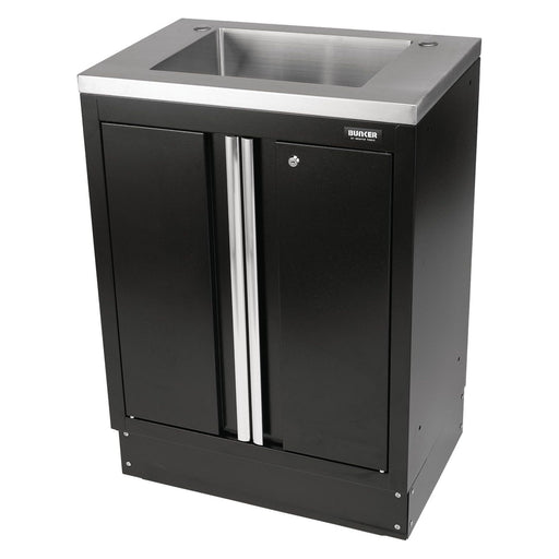 Draper BUNKER Modular Floor Cabinet with Sink, 2 Door, 680mm 31034 Draper - Town Tools 