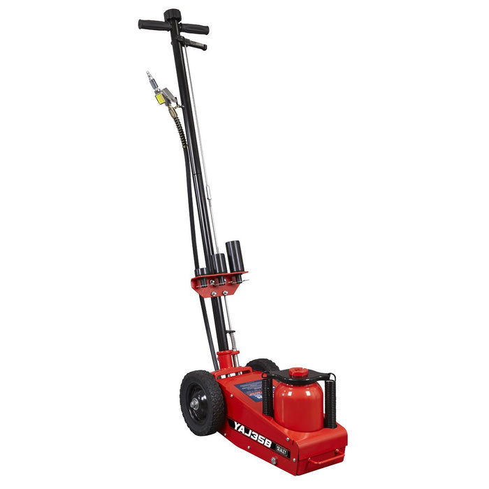 Sealey Air Operated Single Stage Trolley Jack 35 Tonne YAJ35B Sealey - Town Tools 