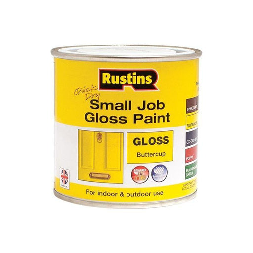 Rustins Quick Dry Small Job Gloss Paint Buttercup 250ml Rustins - Town Tools