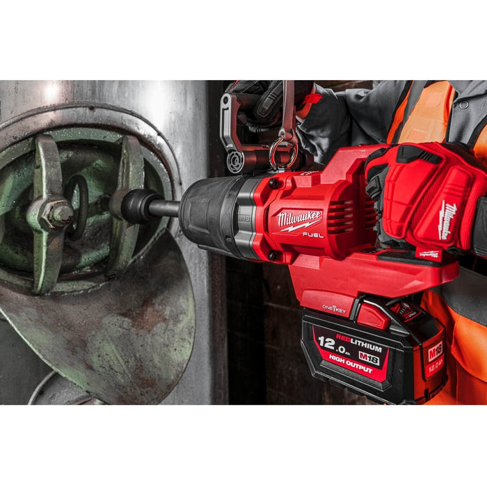 Milwaukee M18 FUEL ONE-KEY 1in. High Torque D-Handle Impact Wrench With Friction Ring And Extended Anvil Milwaukee - Town Tools 