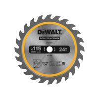 Dewalt Power Tools DT20420 TCT Construction Circular Saw Blade 115 x 9.5mm x 24T