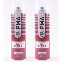 2x Autotek MATT Clear Laquer Spray Acrylic Top Coat 500ml