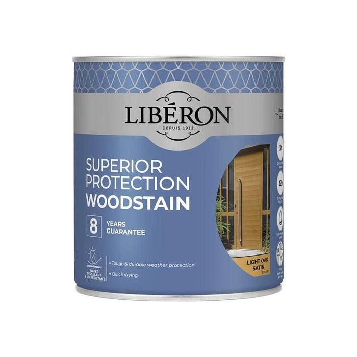 Liberon Superior Protection 8 Year Woodstain Light Oak Satin 750ml Liberon - Town Tools
