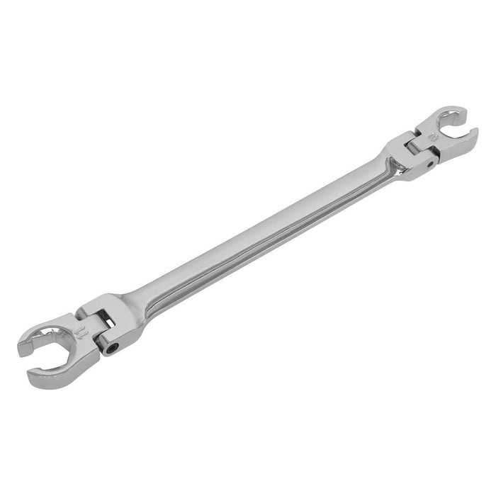 Sealey Flexi-Head Flare Nut Spanner 10 x 11mm AK26521 Sealey - Town Tools 