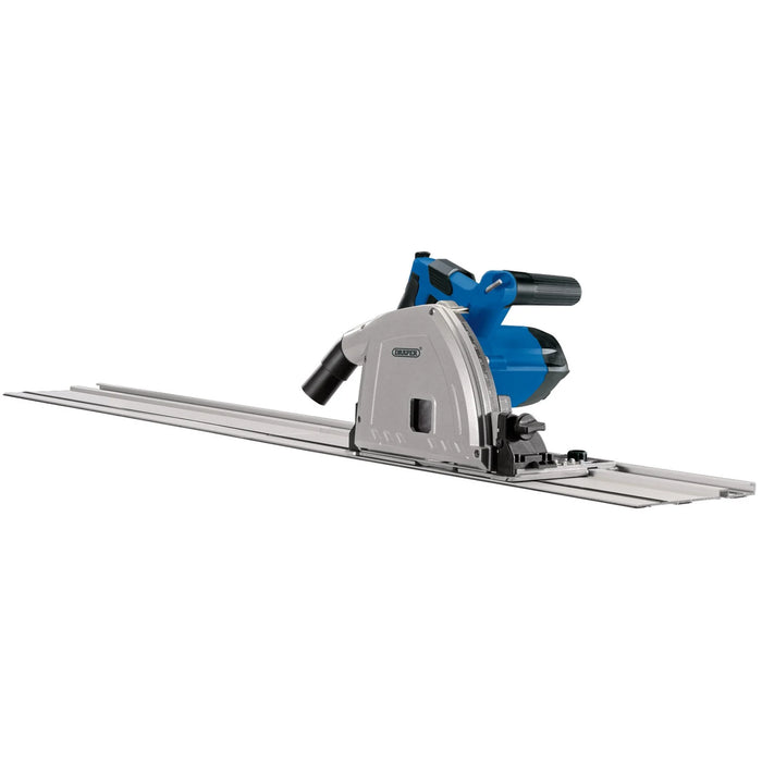 Draper 230V Plunge Saw with Guide Rails, 165mm, 1200W - PS1200D