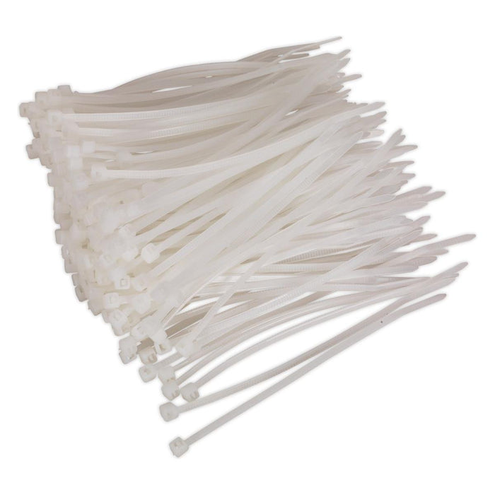 Sealey Cable Tie 100 x 2.5mm White Pack of 200 CT10025P200W Sealey - Town Tools 