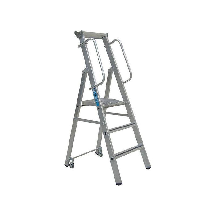 Zarges Mobile Mastersteps, Platform Height 0.78m 3 Rungs Zarges - Town Tools