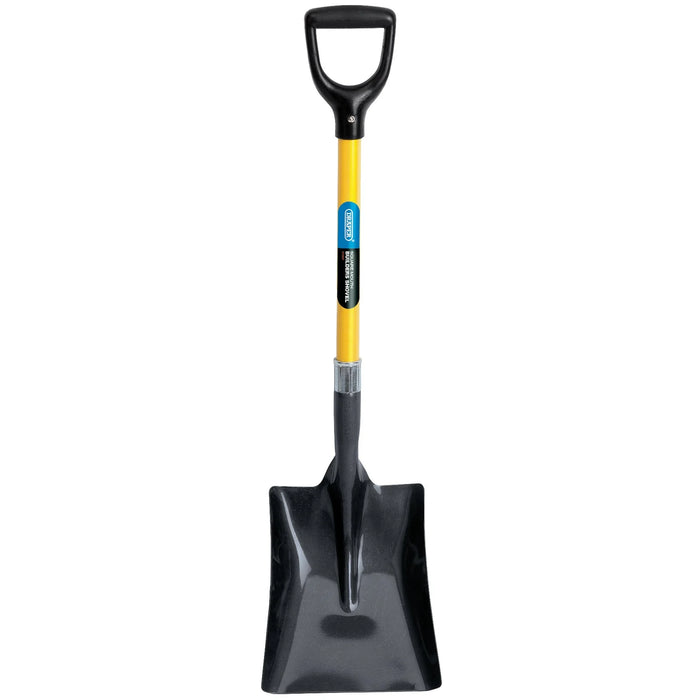 Draper Square Mouth Builders Shovel with Fibreglass Shaft - BSFG