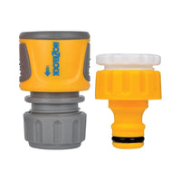 Hozelock 2071 Threaded Tap & Soft Touch Hose End Connector Set