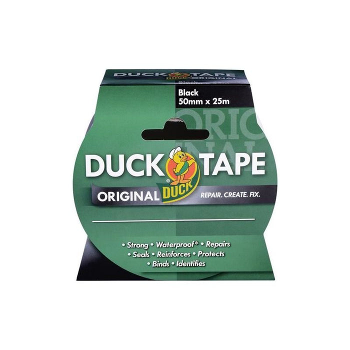 Shurtape Duck Tape® Original 50mm x 25m Black Shurtape - Town Tools