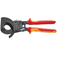KNIPEX 95 36 250 VDE Heavy Duty Cable Cutter, Ratchet Action, 250mm - 95 36 250