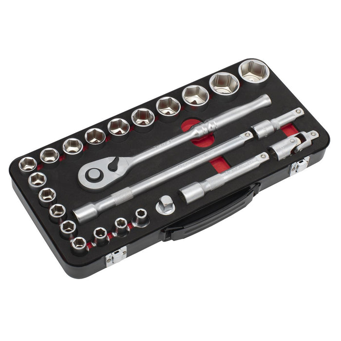 Sealey Premier Platinum Premier Platinum Socket Set 1/2"Sq Drive 24pc AK7924 Sealey Premier Platinum - Town Tools 