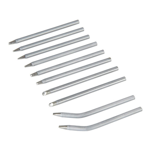 Silverline Soldering Iron Tips Set 10pce 15 & 25W Silverline - Town Tools 