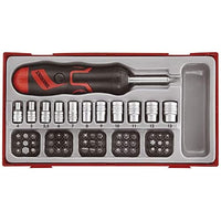 Teng Tools Angled Ratcheting Bits Driver Set TT1 64 Pieces