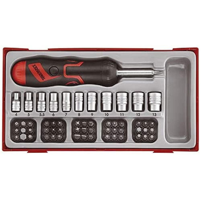 Teng Tools Angled Ratcheting Bits Driver Set TT1 64 Pieces Teng Tools - Town Tools 