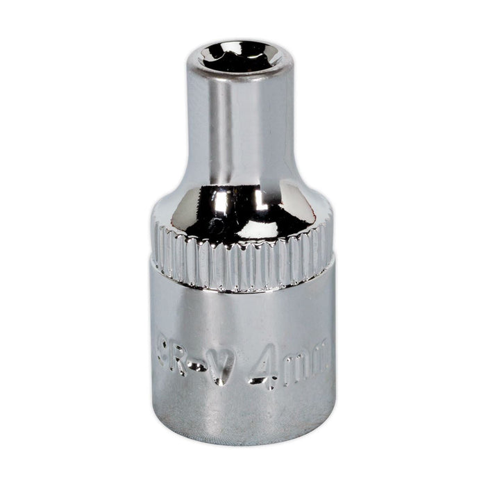 Sealey WallDrive Socket 4mm 1/4"Sq Drive Fully Polished SP1404 Sealey - Town Tools 