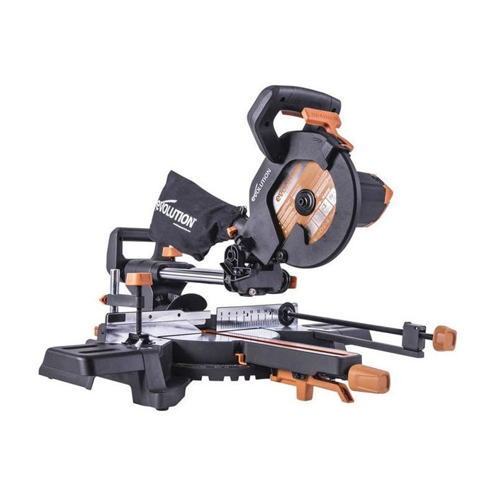 Evolution R210SMS-300+ Pro Multi-Material Sliding Mitre Saw 210mm 1500W 110V Evolution - Town Tools
