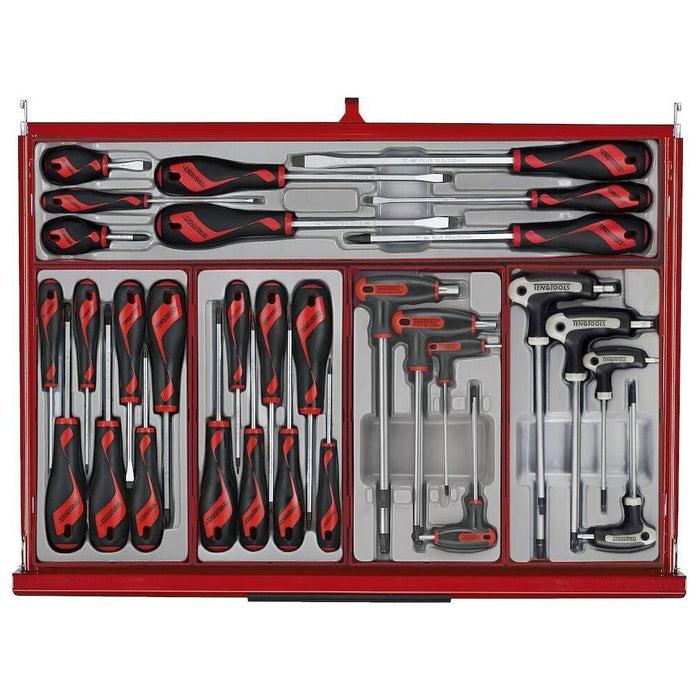 Teng Tools 26" PRO35™ stack tool kit 753 pieces red Town Tools - Town Tools