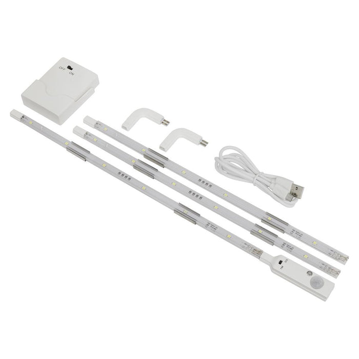 Sealey LED Strip Lighting 3pc LEDSTR03 Sealey - Town Tools 