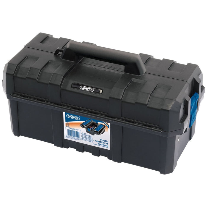 Draper Plastic Cantilever Toolbox, 454mm 14709 Draper - Town Tools 