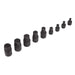 Premier Low Profile Impact Hex Socket Bit Set 1/4" & 3/8" Sq Drive 9pc Sealey Premier - Town Tools 