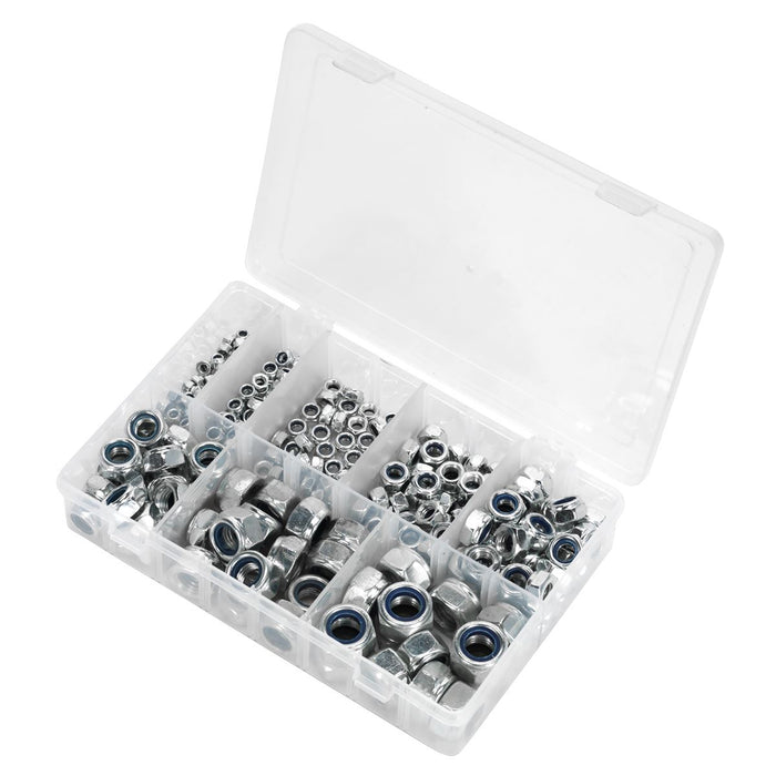 Sealey Nylon Locknut Assortment M4-M16 255pc AB033LN Sealey - Town Tools 