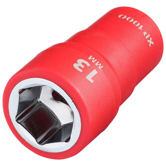 Draper XP1000 VDE Socket, 1/4" Sq. Dr., 13mm Draper - Town Tools